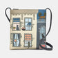 Yoshi Purrfect Neighbours Grey Leather Cross Body Bag YB90 PURR 35