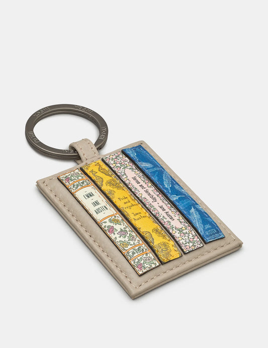 Yoshi Jane Austen Keyring GREY Leather YKR LBR JA46