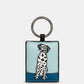 Yoshi Party Dogs Keyring Dalmatian BLACK Leather YKR PRTDG 1C
