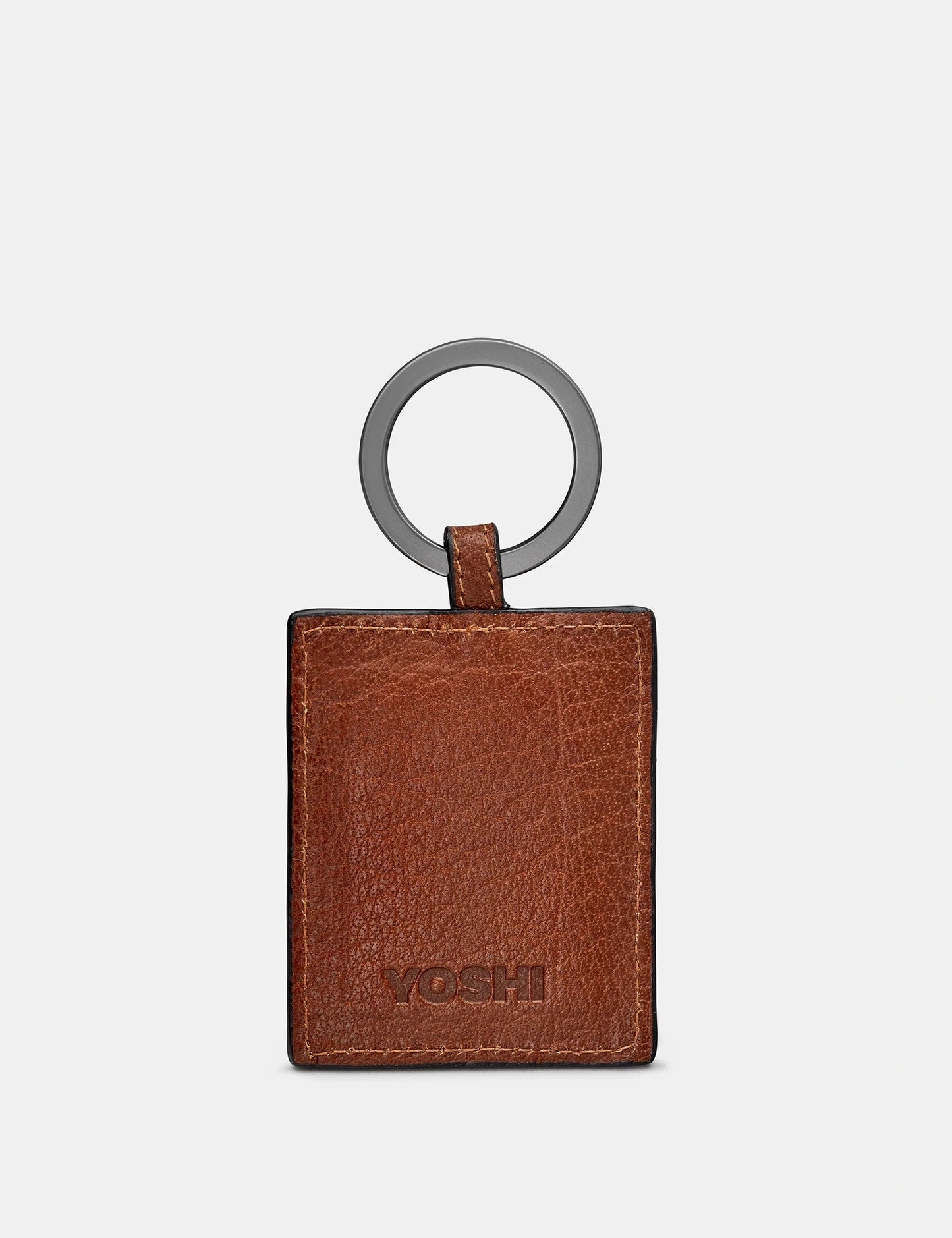 Yoshi Bookworm Library Keyring BROWN Leather YKRLBR8