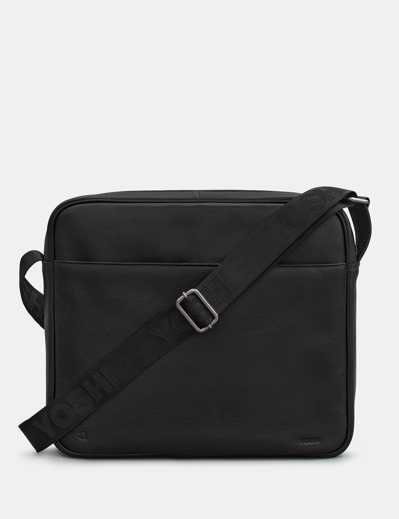 Yoshi Highland Cow Messenger Bag BLACK Soft Leather YMB01 COW1