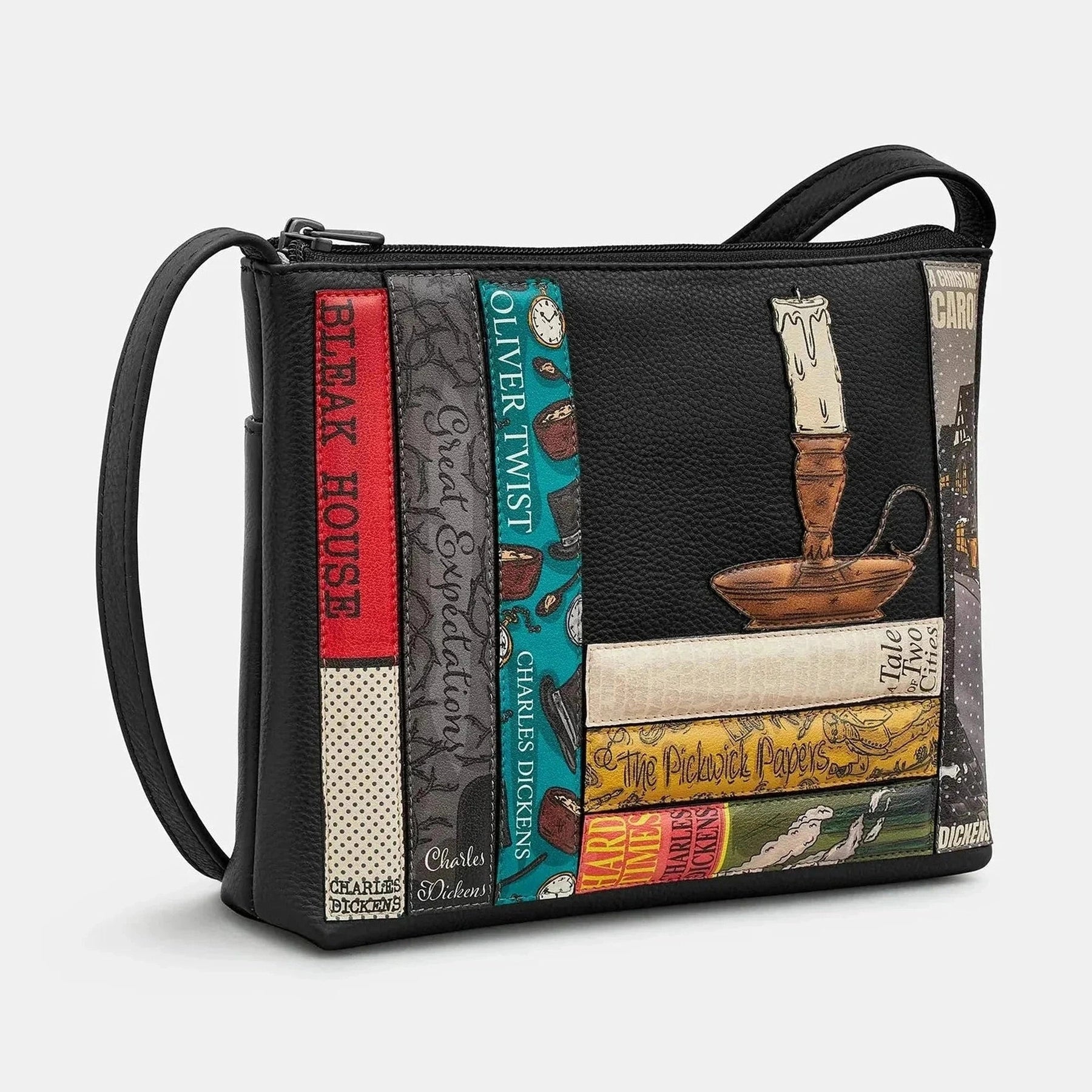 Yoshi Dickens Bookworm Leather Cross Body Bag