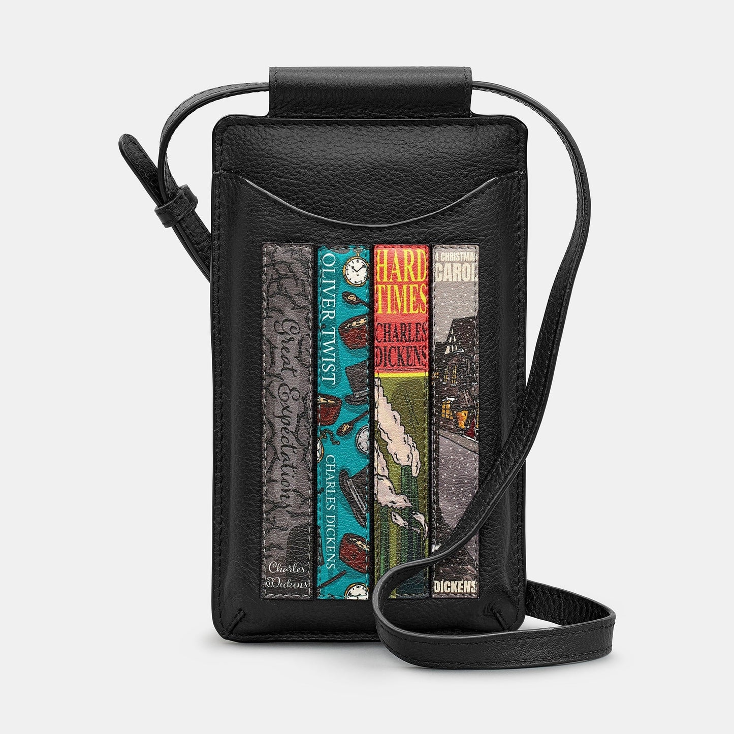 Yoshi Dickens Bookworm Soft Leather Phonecase BLACK Y6701LBR CD1