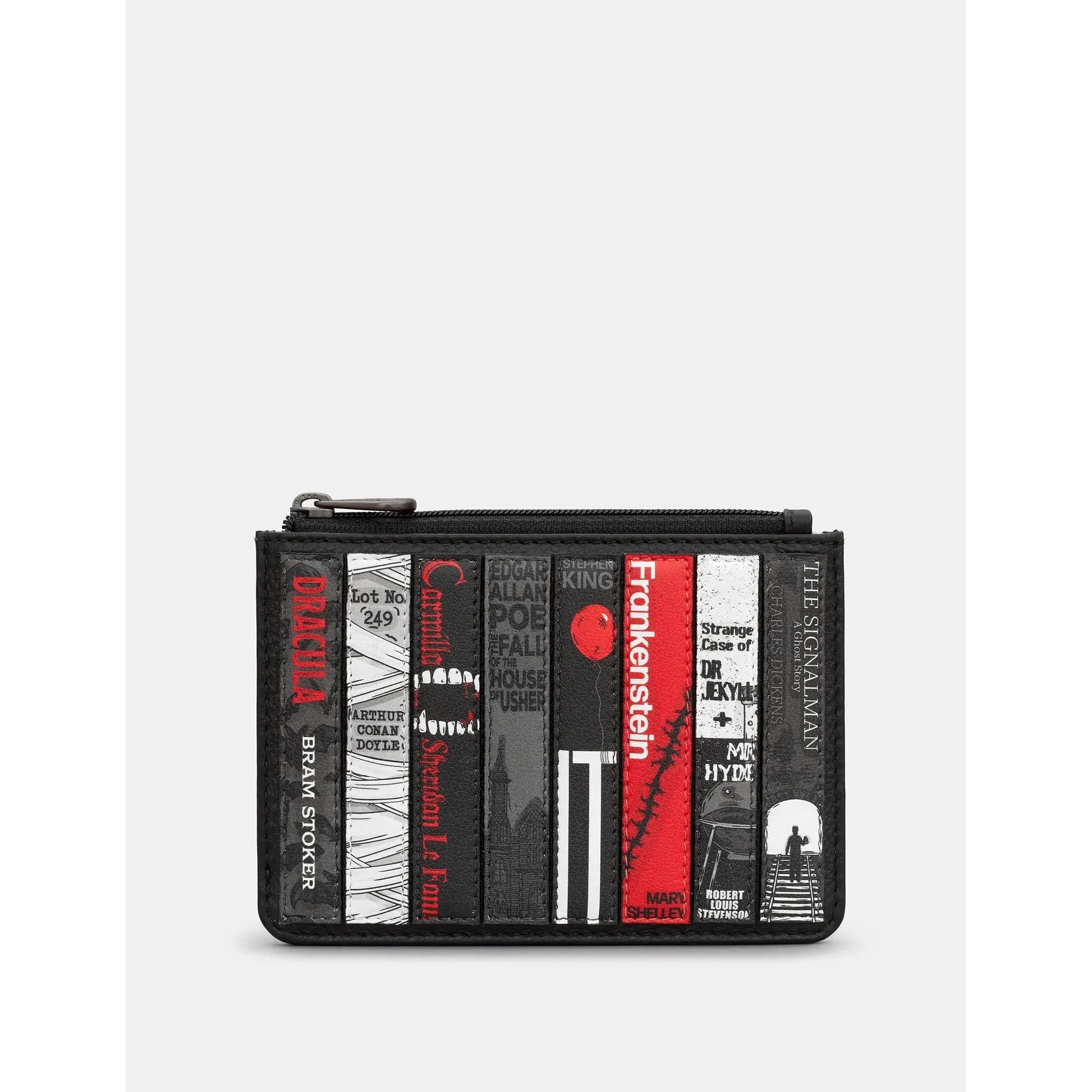 Yoshi Horror Bookworm Zip top Purse BLACK .