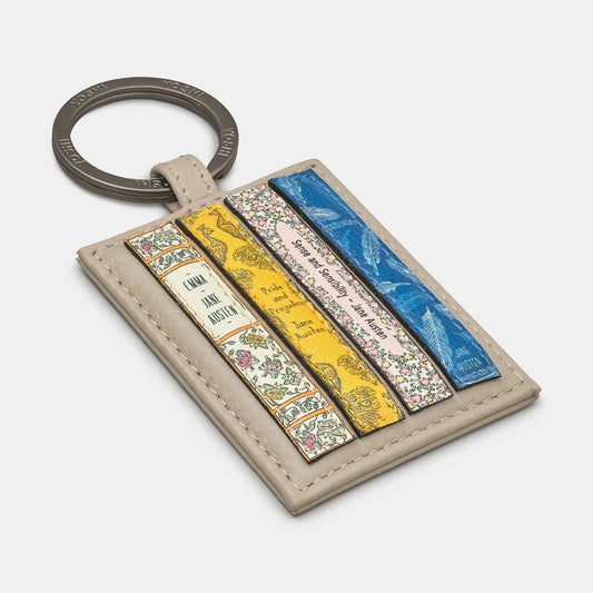 Yoshi Jane Austen Keyring GREY Leather YKR LBR JA46