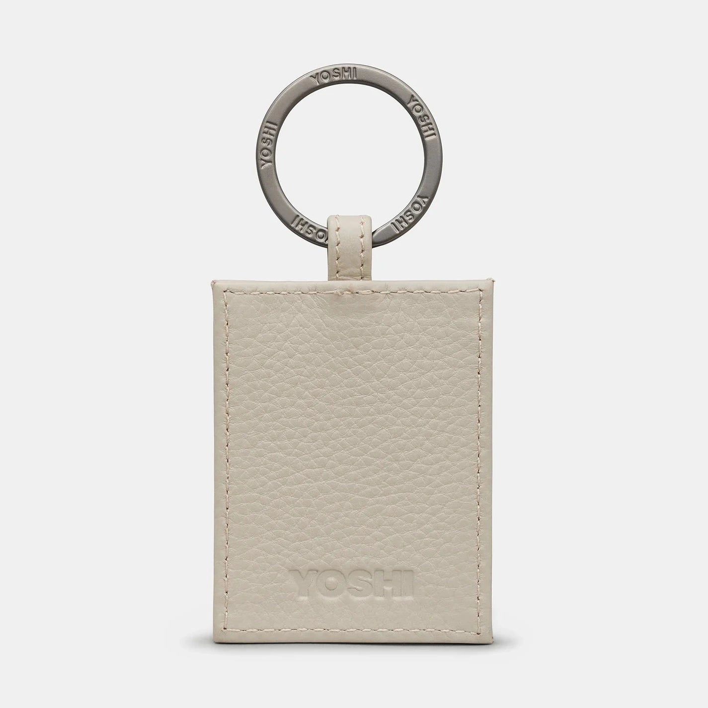 Yoshi Jane Austen Keyring GREY Leather YKR LBR JA46