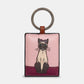Yoshi Party Cats Keyring Siamese BROWN Leather KEYRING