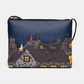 Yoshi Stargazing Cats Leather Crossbody Bag BLACK YB214 NTCT 1