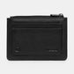 Yoshi Stargazing Cats Zip Purse BLACK Leather .