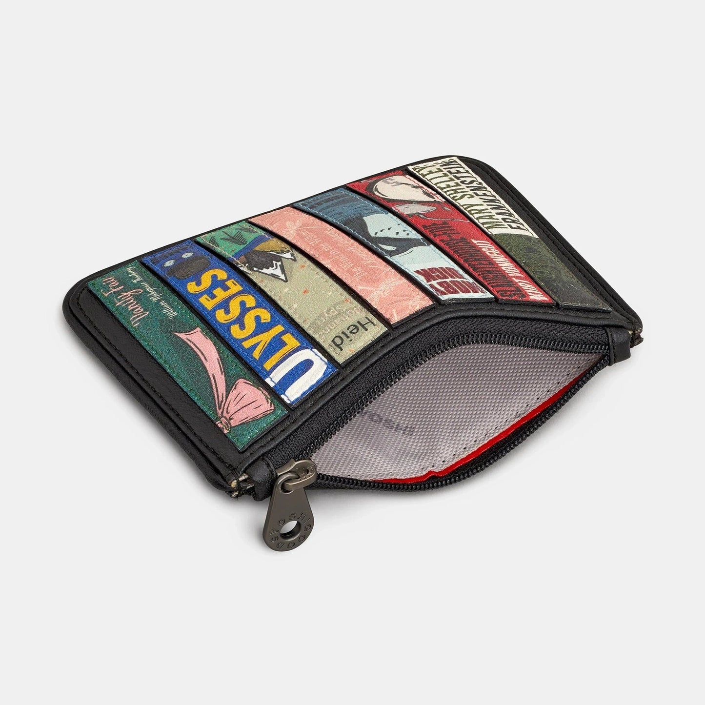 Yoshi Vegan Bookworm Zip Top Purse BLACK Y1723LBRV1