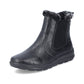 Rieker Ladies Boot Z0061 Flat Ankle boot with fleece lining and zip BLACK Z0061-00