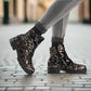 Rieker Ladies Boot Z2841 Metallic Print Ankle boot BLACK MULTI Z2841-90