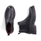 Rieker Ladies Boot Z915 Chunky soled Ankle boot with Elastic side and zip BLACK Z9154-00