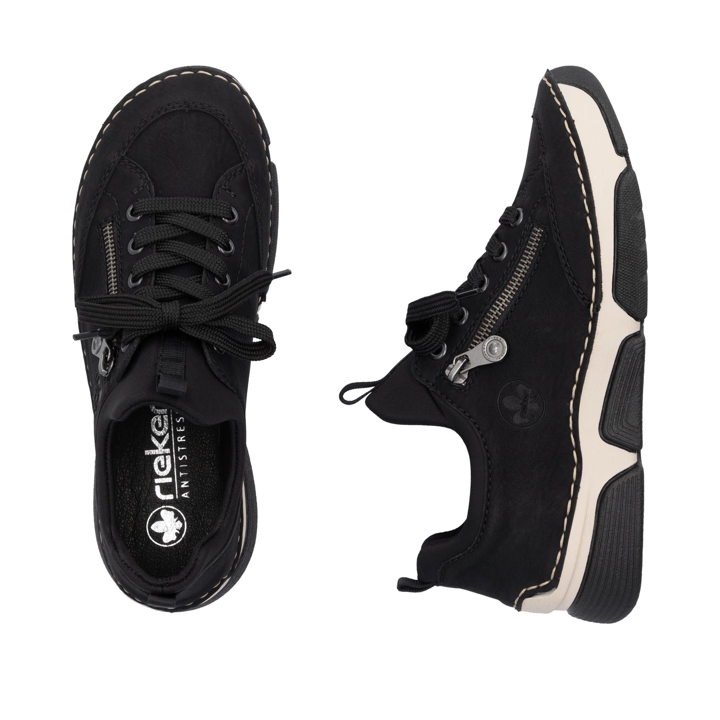 Rieker 45973 BLACK Trainer Style Shoe 45973-00