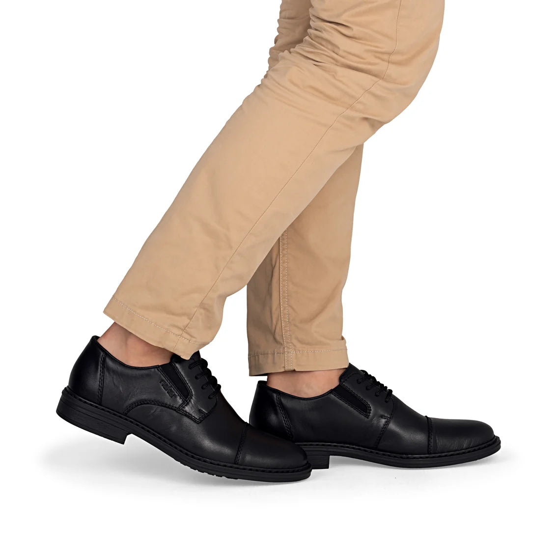 Rieker 17625 BLACK Leather Slip-On Shoe 17625-00