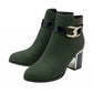 Lotus Boot Adelaide Smart Heeled Ankle Boot with zip GREEN ADELAIDE