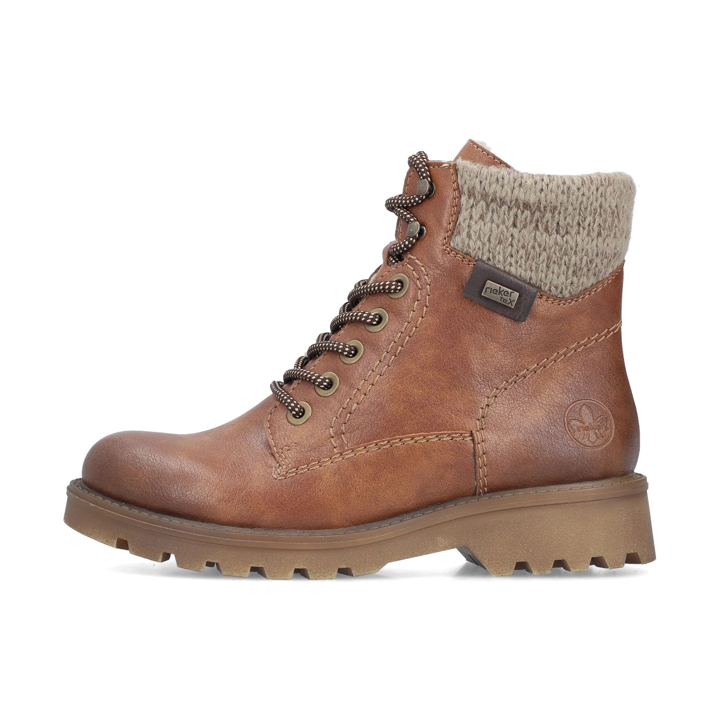 Rieker 73220 BROWN Biker Style Ankle Boots 73220-24