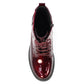 Lunar Alexis BURGUNDY PATENT Lace Up Boot With Inside Zip