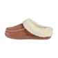 Alnwick COGNAC Faux Suede Moccasin Style Fur Cuff Gift Boxed Slipper
