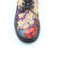 Heavenly Feet Lotte BLACK Floral VELVET Lace Up Boot with Zip