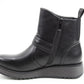 Heavenly Feet Cherish Black Vegan Friendly Biker Ankle Boot