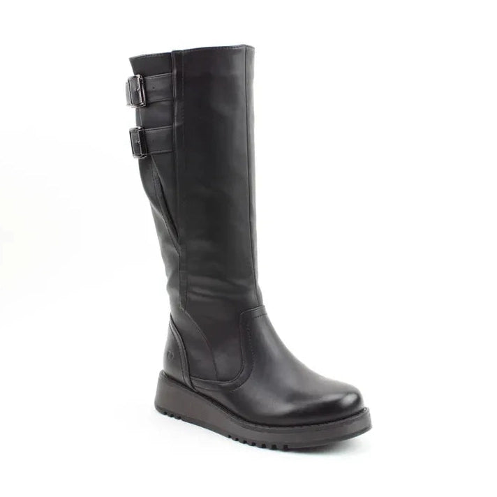 Heavenly Feet Bernice Black Vegan Friendly Long Leg Boot