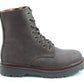 Heavenly Feet Justina BARK 8 Eyelet Lace Up Boot With Zip