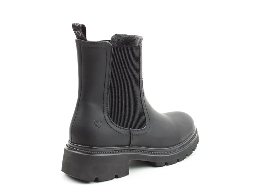 Heavenly Feet Zeta BLACK Litesole Chelsea Boot with Zip
