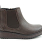 Heavenly Feet New Rolo CHOCOLATE Vegan Friendly Chelsea Boot with Zip