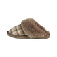 Jo & Joe Ballyclare BROWN Slipper with Fur Cuff and Fleecy Lining