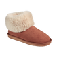 Jo & Joe Balmoral COGNAC Faux Suede Fur Collar Slipper