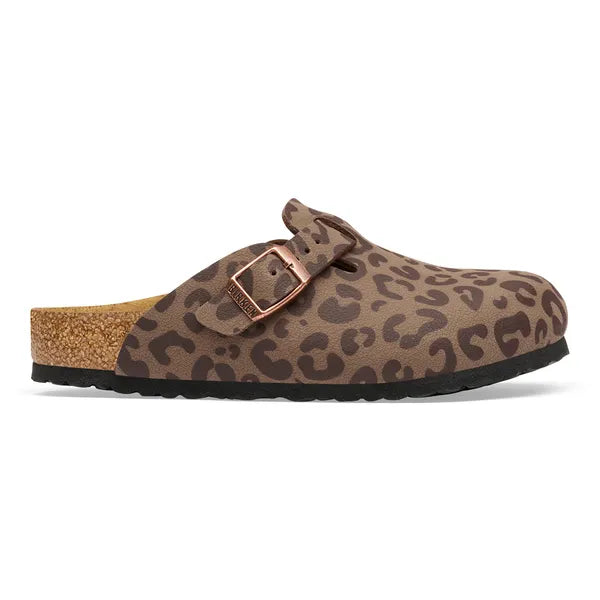 Birkenstock Boston Clog Mocca Leopard Print 1032553