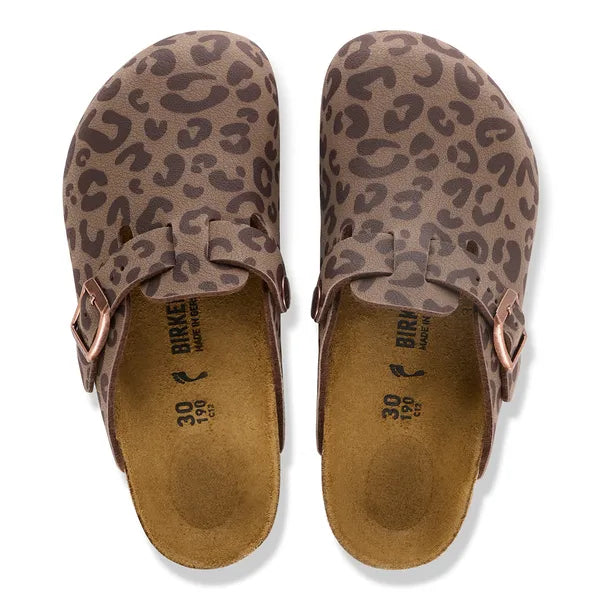 Birkenstock Boston Clog Mocca Leopard Print 1032553