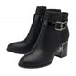 Lotus Adelaide BLACK Block Heel Dress Ankle Boot