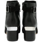 Lotus Andrea Black Mid Heel Ankle Boot.