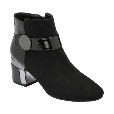 Lotus Boot Kirsty Classic Smart Heeled Ankle Boots ULB419BB00 BLACK