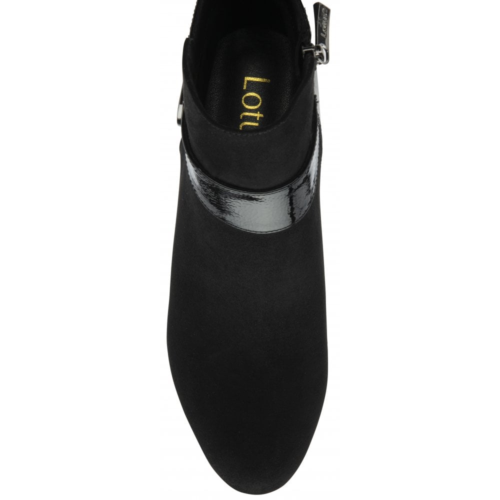 Lotus Boot Kirsty Classic Smart Heeled Ankle Boots ULB419BB00 BLACK
