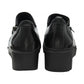 Lotus Altan Black Soft Leather High Fronted Wedge Shoe Boot