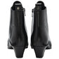 Lotus Lorissa BLACK Mid Heel Soft Leather Zip Boot