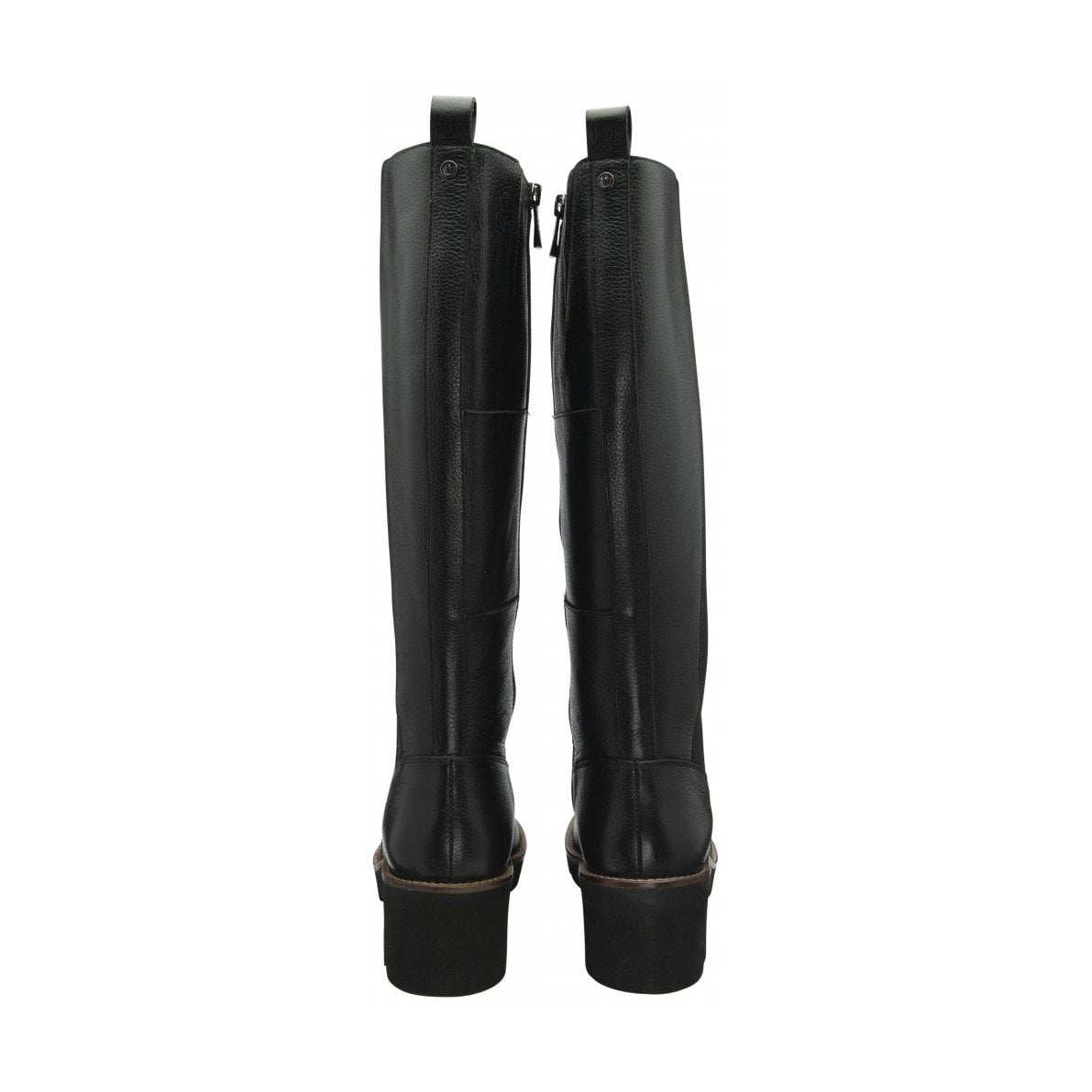 Lotus Wrenley BLACK Soft Leather Wedge Long Boot