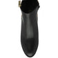 Lotus Athens Black / Leopard Block Heel Dress Boot Ulb456