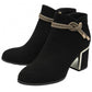 Lotus Tina BLACK Block Heel Dress Boot ULB457