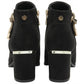 Lotus Tina BLACK Block Heel Dress Boot ULB457