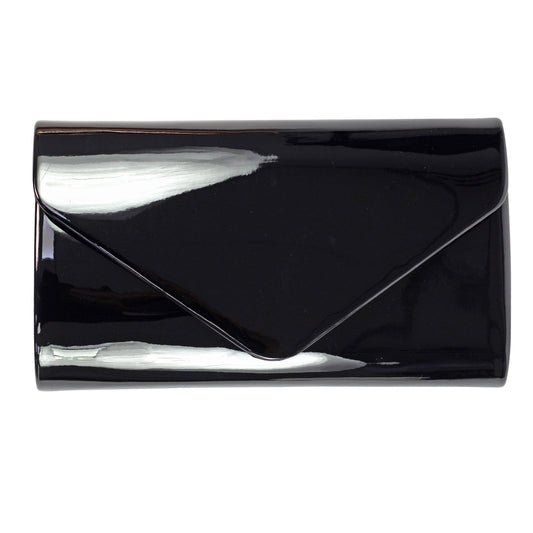 Lunar Blaze Handbag BLACK Patent Clutch / Shoulder Bag ZLH950
