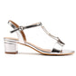 Lunar Blaze Block Heel Silver Dress  Occasion Sandal