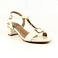 Lunar Occasion Sandal Blaze WHITE PATENT Low Heel Dress sandal