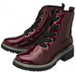 Lotus Jojo BORDO Patent Lace Up Ankle Boot With Zip ULB350