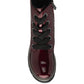 Lotus Jojo BORDO Patent Lace Up Ankle Boot With Zip ULB350
