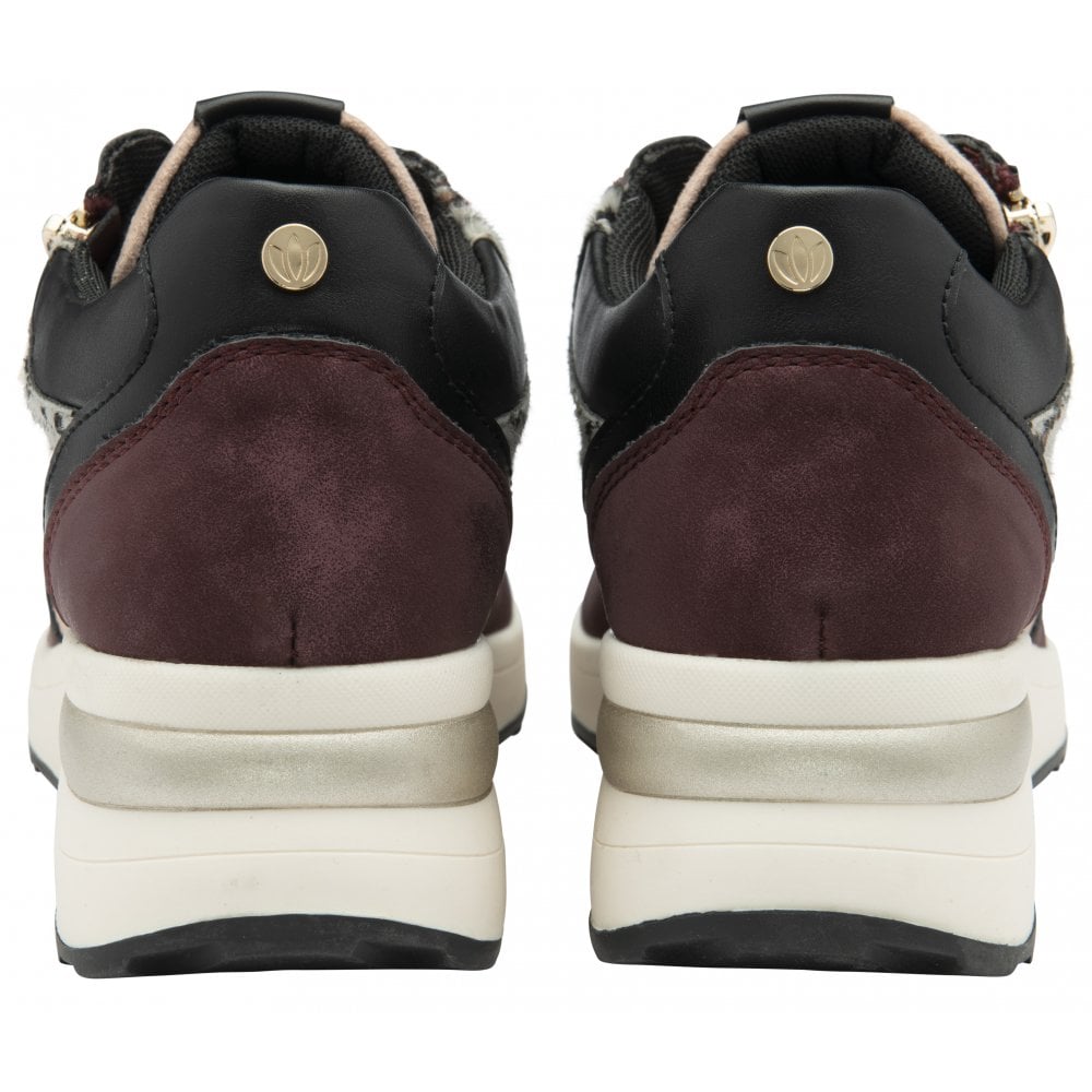 Lotus Moore BORDO / Pink Fashion Trainer with Laces And Zip