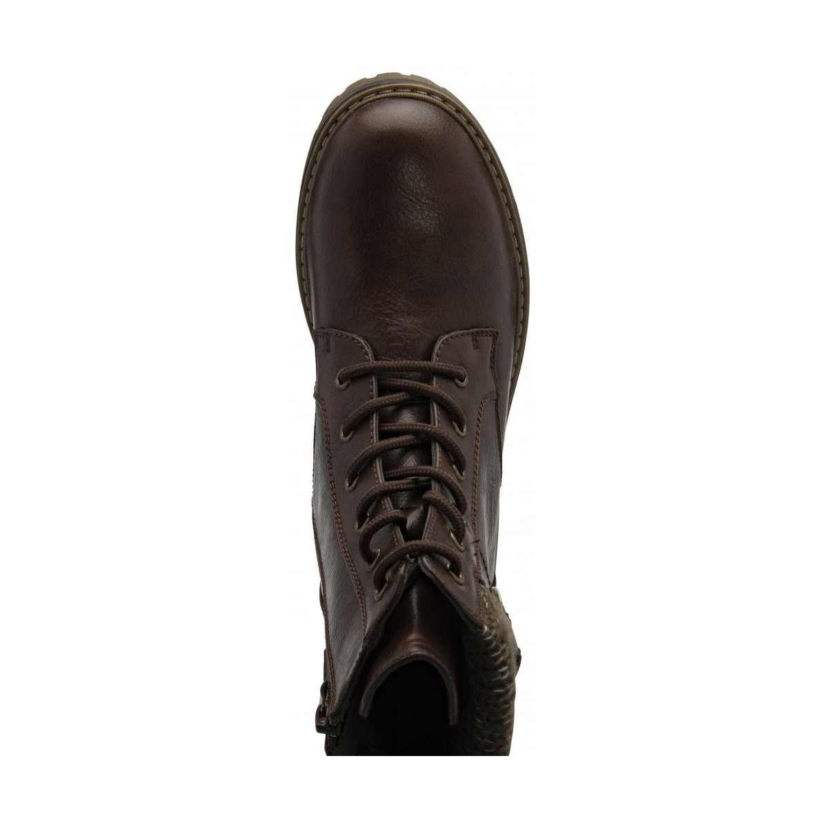 Lotus Gretal BROWN Chunky Sole Biker Style Ankle Boot